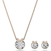 Swarovski Birthstone Pendant Necklace Collection, Square-Cut Stone and Crystals, Rhodium Finish