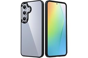 FNTCASE for Samsung Galaxy S24-Plus Case: Clear Military Grade Shockproof Anti Yellowing Slim Phone Cover, Protective Rugged Case for S24Plus, Black