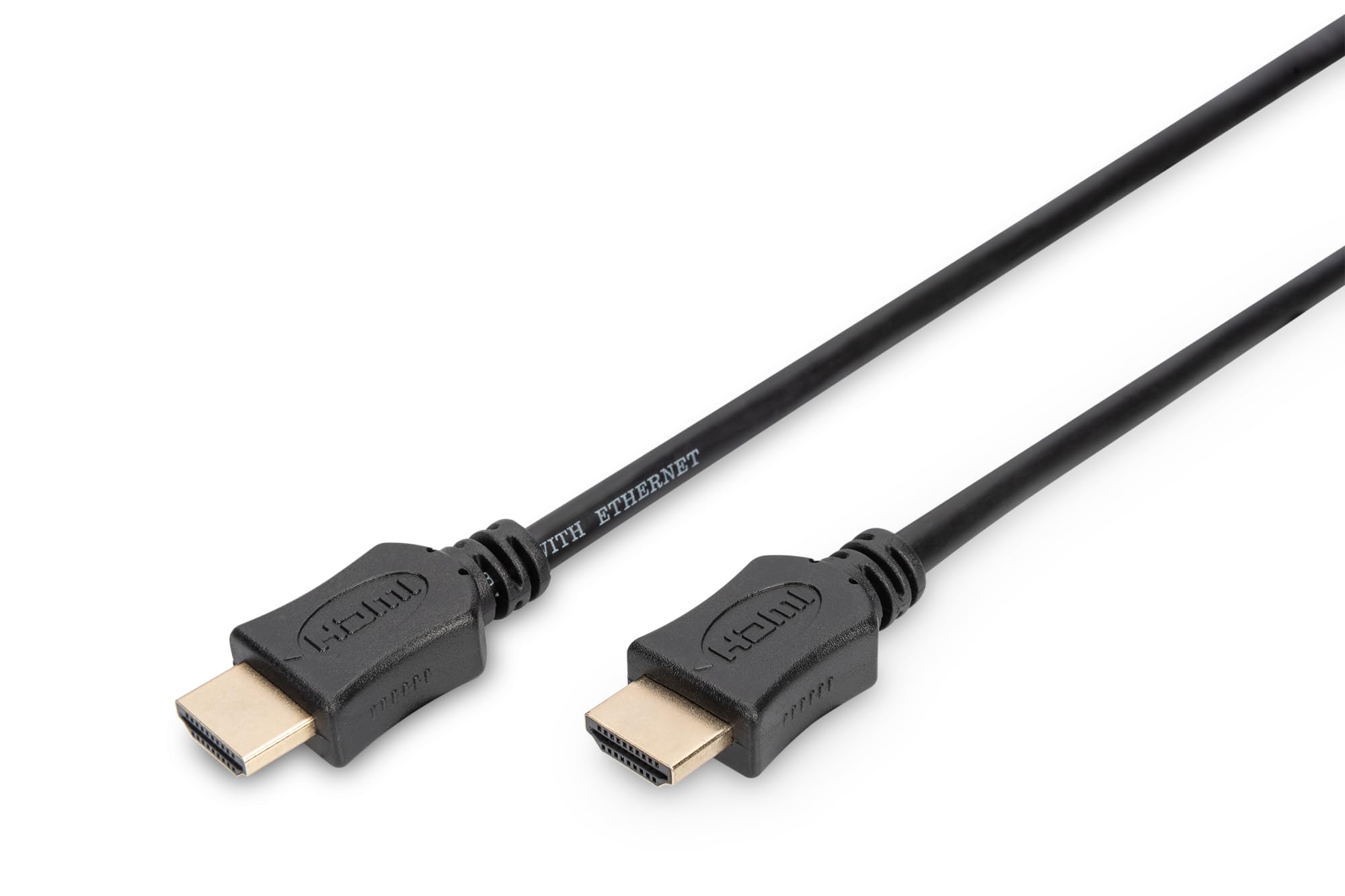 DIGITUS HDMI Cable - HDMI 2.0-3m - UHD 4K 60Hz - gold-plated contacts - compatible with TV, projector, monitor - black — image 1