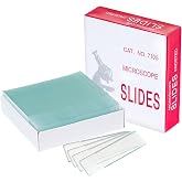 CryoKing Microscope Slides, 75 x 25mm, Single Frosted End, 72 Pcs/Pack | Ground Edges, Thickness 1.0&ndash;1.2 mm, Convenient for Labeling, Pre-Cleaned Glass Slides for Classroom &amp; Lab Use