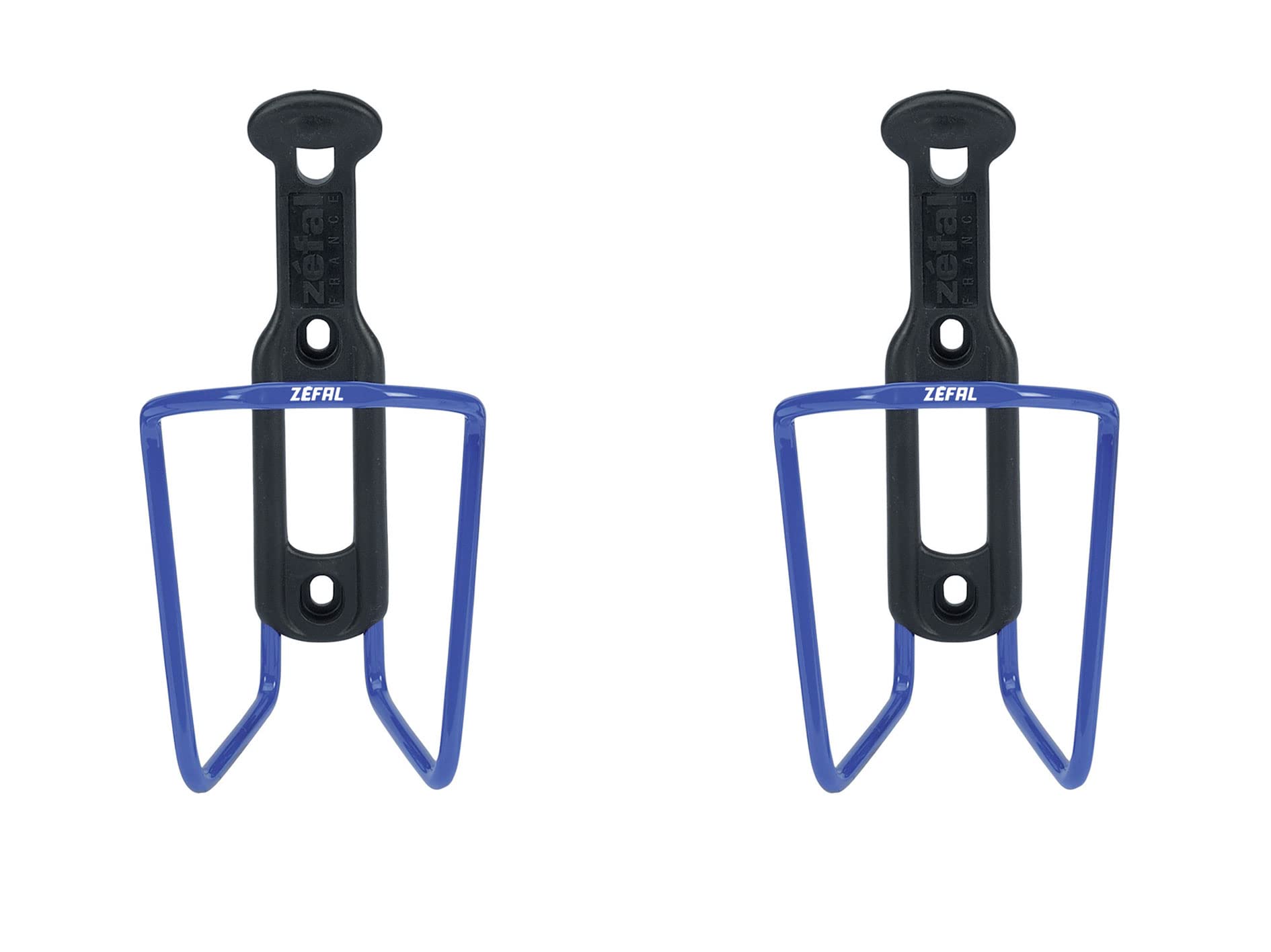 ZEFAL Bundle Pack - Aluplast 124 Aluminium Bicycle Water Bottle Cage, Universal, Blue, 2 Pack