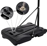 Yaheetech Adjustable Portable Basketball Stand Backboard Hoop Red Wheels view 7