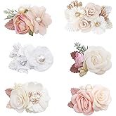 Flower Hair Clip BFNAAgirl Baby Girl Hair Bows Exquisite Hair Accessories Alligator Clips for Infants Toddlers Teen Kids Gift 6pcs/set