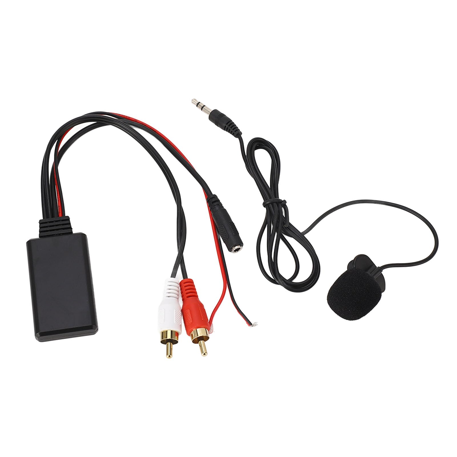 Photo 1 of POCREATION Bluetooth AUX Module with Dual Cable Adapter and Built-in Hands-Free Microphone for Pioneer Car Stereo Systems