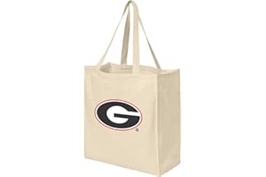 BROAD BAY Reusable University of Georgia Grocery Bags or Georgia Bulldogs Shopping Bags NATURAL COTTON One Size