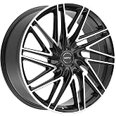 Motiv Wheels 429 Machined Black Wheel with Aluminum (22 x 9. inches /6 x 135 mm, 25 mm Offset)