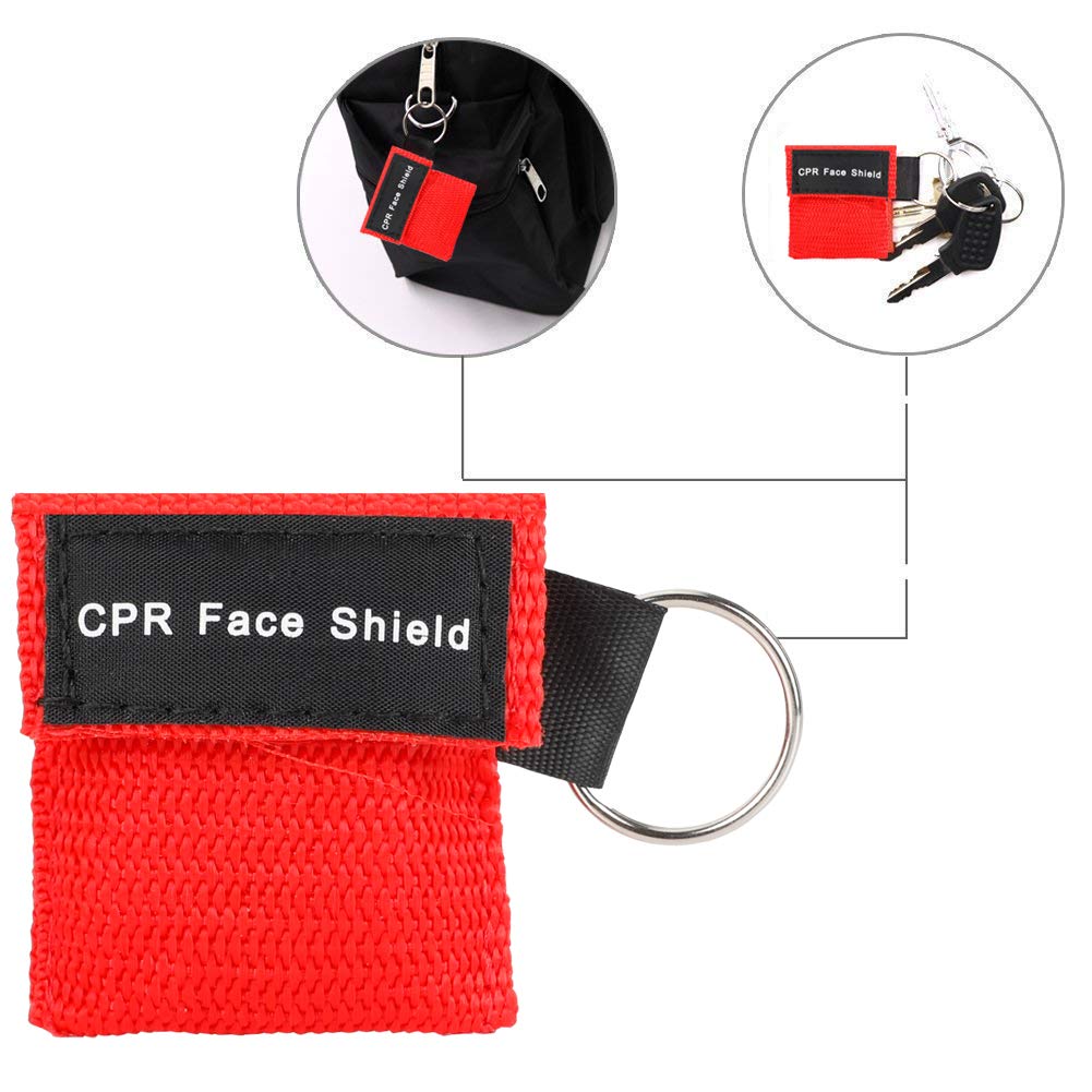 Mask Key Mua MojiDecor Breathing Mask CPR Mask Key Fob 10 Pieces Ventilation ...