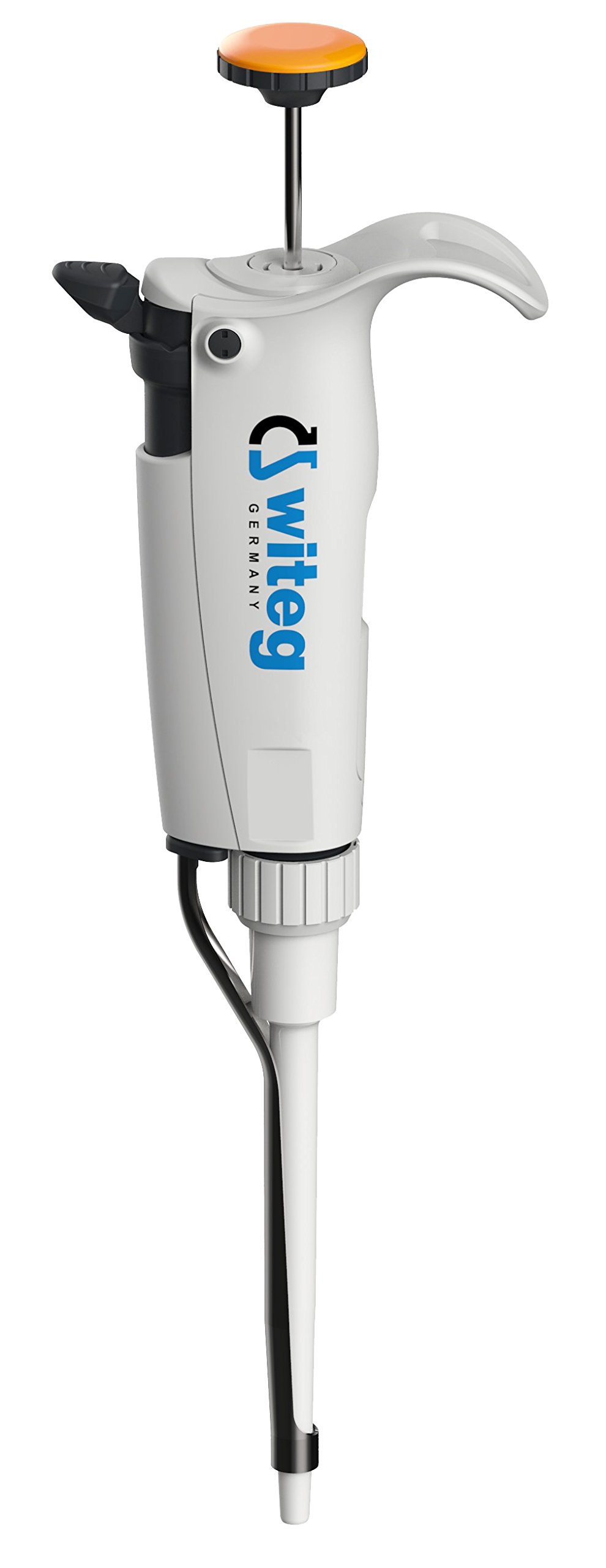 witeg Microliter Pipette WITOPET premium, 0,2-2,0 µl, highest accuracy and precision, ergonomic design, optimal weight, low force, DE-M marked, made in Germany