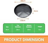 EarlyGrow 10 Pack 25cm Plant Pot Saucers Drip Trays for Hydroponics Indoor view 2