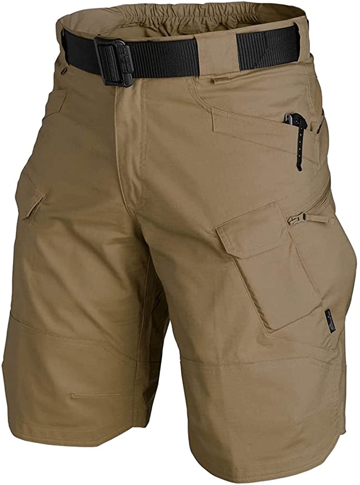 Photo 1 of ****RUNS SMALL*** AUTIWITUA Men's Waterproof Tactical Shorts Outdoor Lightweight Quick Dry Breathable Hiking Fishing Cargo Shorts Brown L