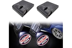 ORALSIM Trump 2024 Logo Car Door Lights, Save America Again Wireless Welcome Courtesy Door LED Light for All car Models 2pcs (Trump-2)