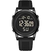 MONDISOLT Military Silver Waterproof Sports Wrist Watches for Men Digital Tactical Mens Sport Watches Waterproof Military