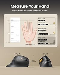 ProtoArc Ergonomic Mouse, EM11 NL Bluetooth