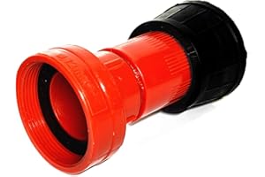 SAFBY Fire Hose Nozzle Thermoplastic Fire Equipment Spray Jet Fog (1.5" NPSH/NPT)