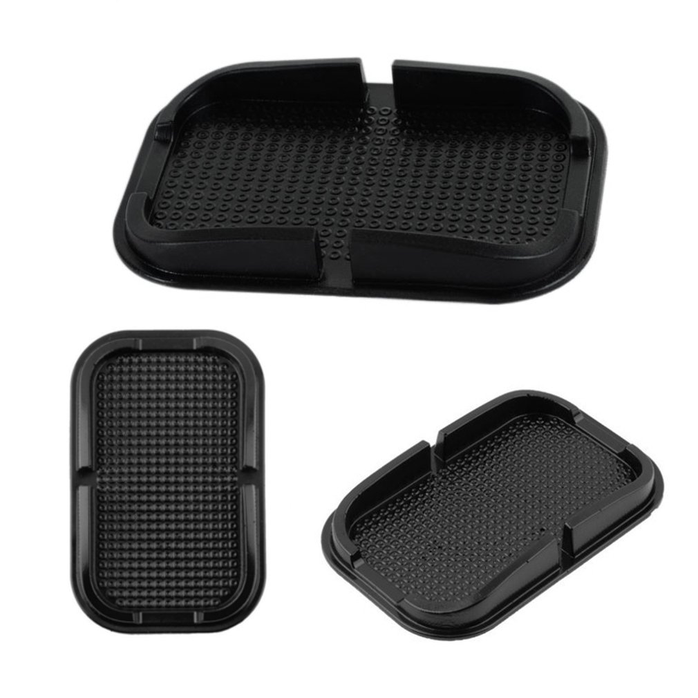 Lilware Antislip Flatbed Mat for Car Dashboard or Any Other Surface. Miscellaneous Equipment Holder - Phones, Keys, and Other Small Items. Black