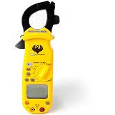 UEi DL369 Digital Clamp Meter HVAC Auto-Ranging 4000 Counts Volt Meter AC Amp Meter Measures AC Current AC/DC Voltage &amp; Microamps Capacitance Resistance Diodes NCV Continuity Tester Live Wire Test