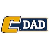 University of Tennessee at Chattanooga Proud Dad Die Cut Decal Officially Licensed Collegiate Product 6-Inches Wide