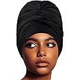 Swim Turban Waterproof Silicone Lined Swim Cap Long Hair Swim Caps for Women Youth - Large Swim Caps