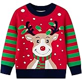 Toddler Ugly Christmas Sweater Boy Girl Funny Xmas Sweatshirt Kids Reindeer Santa Knit Pullover Holiday Tops 3-7 Years