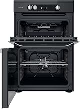 Hotpoint 60cm Double Oven Induction Electric Cooker Black view 2
