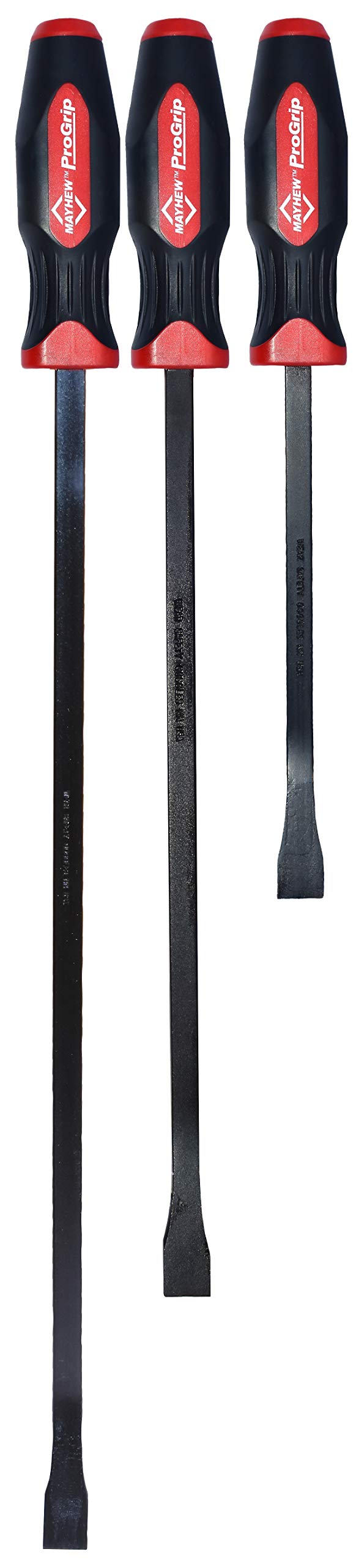 Mayhew Tools 61350 ProGrip Curved Pry Bar Set, 3-Piece, Black Oxide Finish — image 1