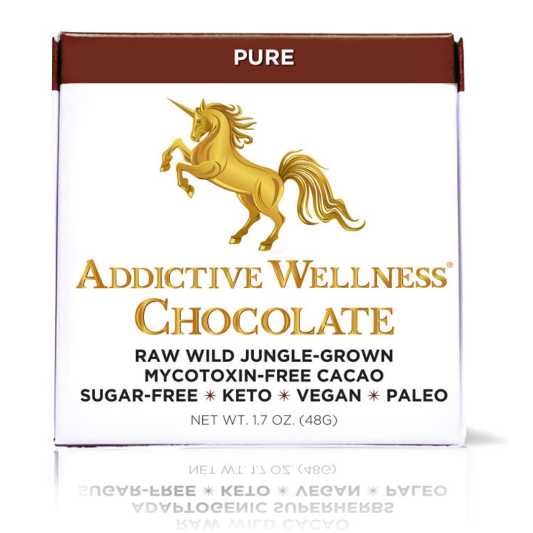 Addictive Wellness Sugar-Free Raw PURE Chocolate Vegan Paleo & Keto