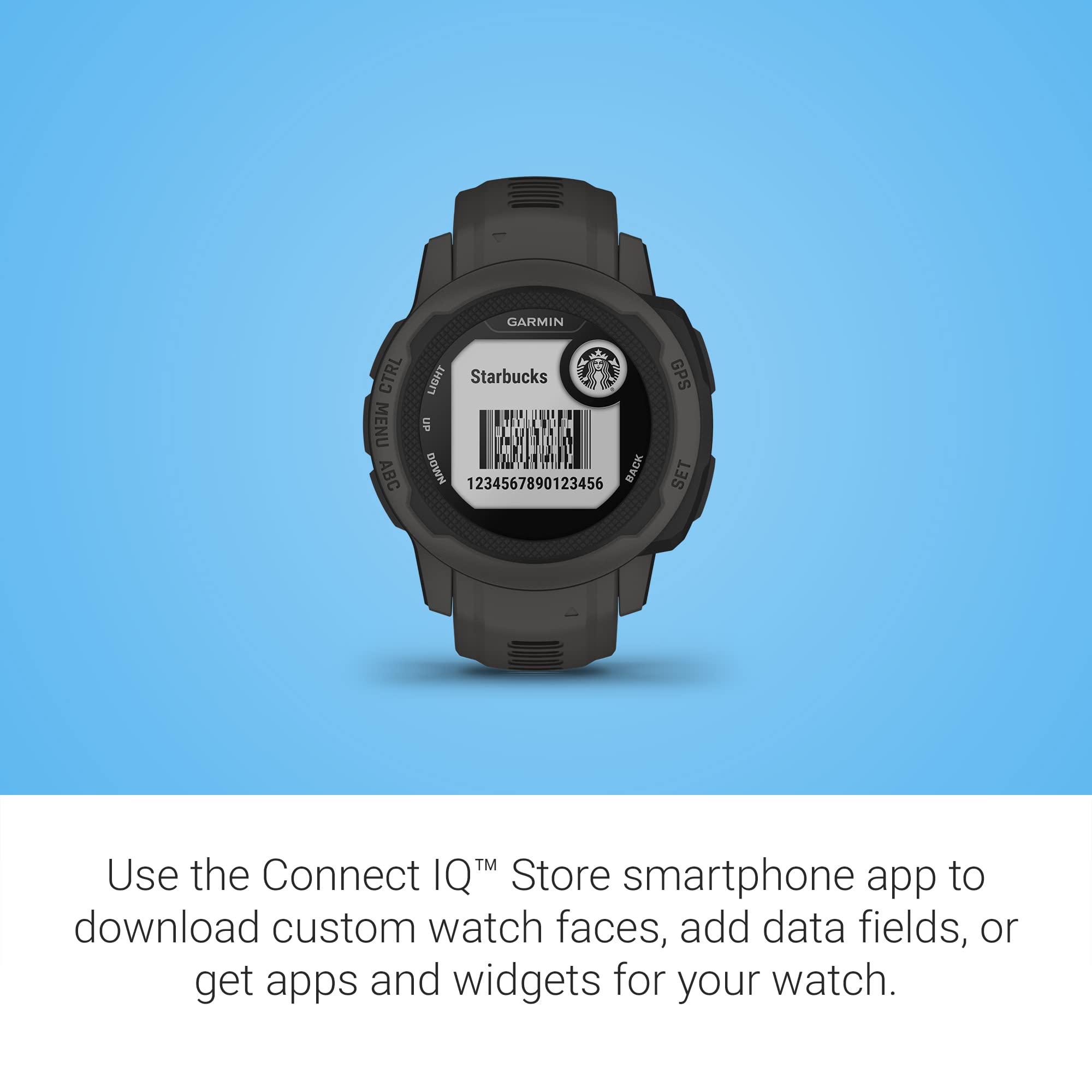 Garmin Instinct 2S, Smaller-Sized GPS Outdoor Watch, Multi-GNSS Support, Tracback Routing, Graphite, 40 MM (Renewed)