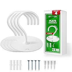 Etoolia Ceiling Hooks for Hanging Plants- 4pcs 2.56