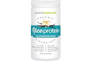 Prairie Naturals Organic Sprouted Brown Rice Protein, Vanilla, 360g