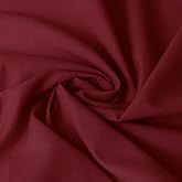 JOSNAAN Cotton Polyester Fabric by The Yard, 57" Wide Broadcloth Soft Lightweight &amp; Breathable Material for Lining, Sewing, DIY (Burgundy, 3 Yard)