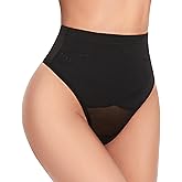 SIMIYA Thong Shapewear Tummy Control Mid-Rise Firm Body Shaper Tummy Control For Women Stomach Shapewear Underwear Thong