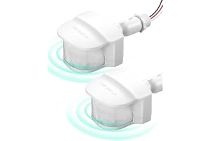 EDISHINE Outdoor Motion Sensor, 240° Detection Range & 60FT Detection Distance, 120V AC Replacement Motion Sensor, Dusk to Da