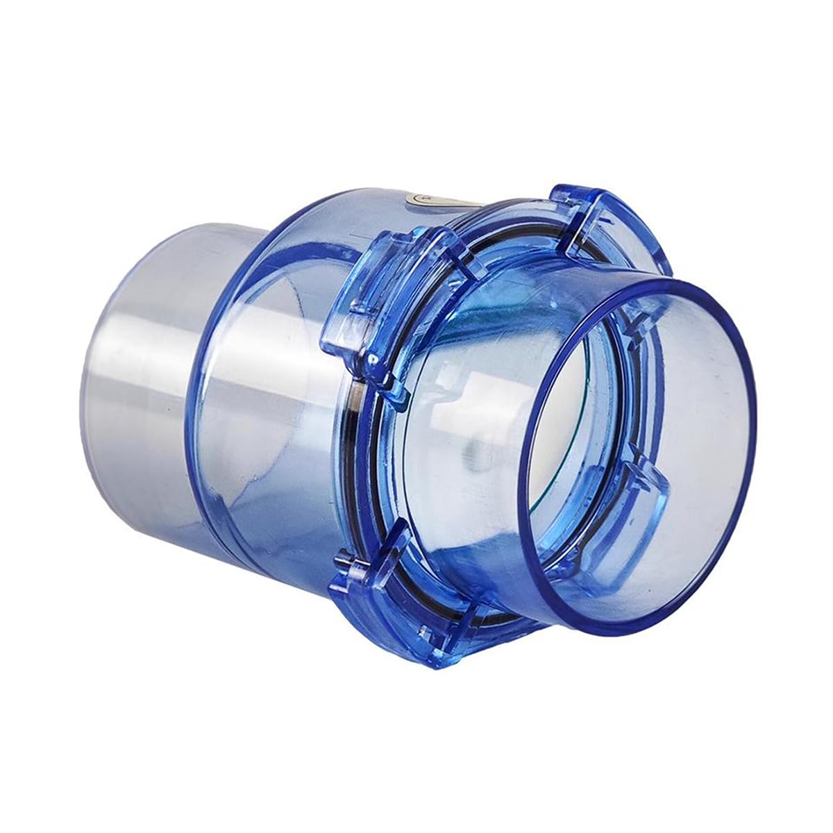 Photo 1 of 2'' Check Valve - Backdraft Damper - 2 inch Non-Return Damper Flap to Connect PVC Pipe or Hose - Perfect for Use in Flue, Sewer Pipeline, Bathrooms, Ventilation Systems, 2inch Horizontal