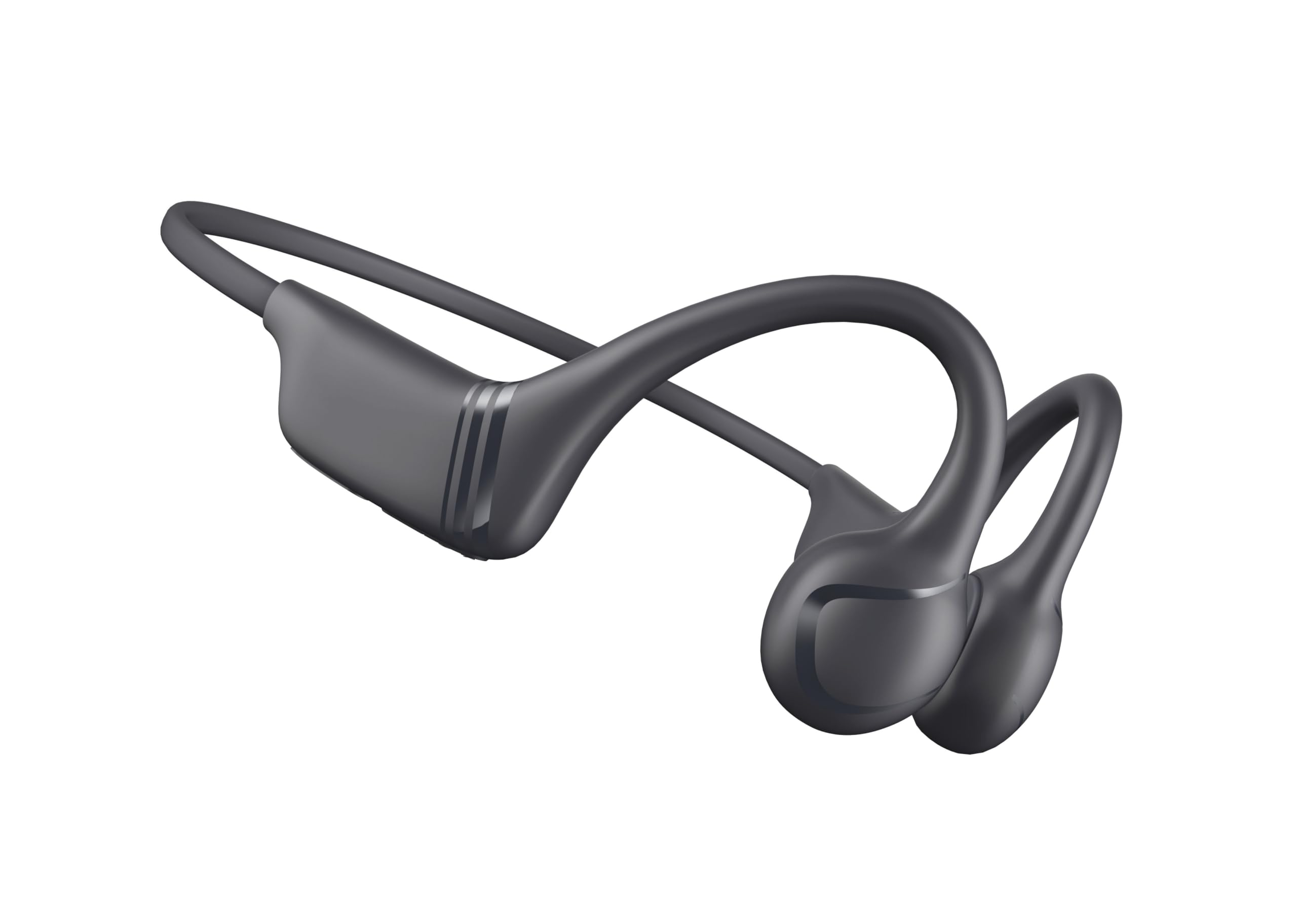 HKHB Bone Conduction Headphones BT5.4, 22g Lightweight Bone Conduction Earbuds, IPX5 Waterproof Open-Ear Design, 10H Playtime, Fast Charge, for Running, Work, Study, Travel, Sleep (Phantom Black)