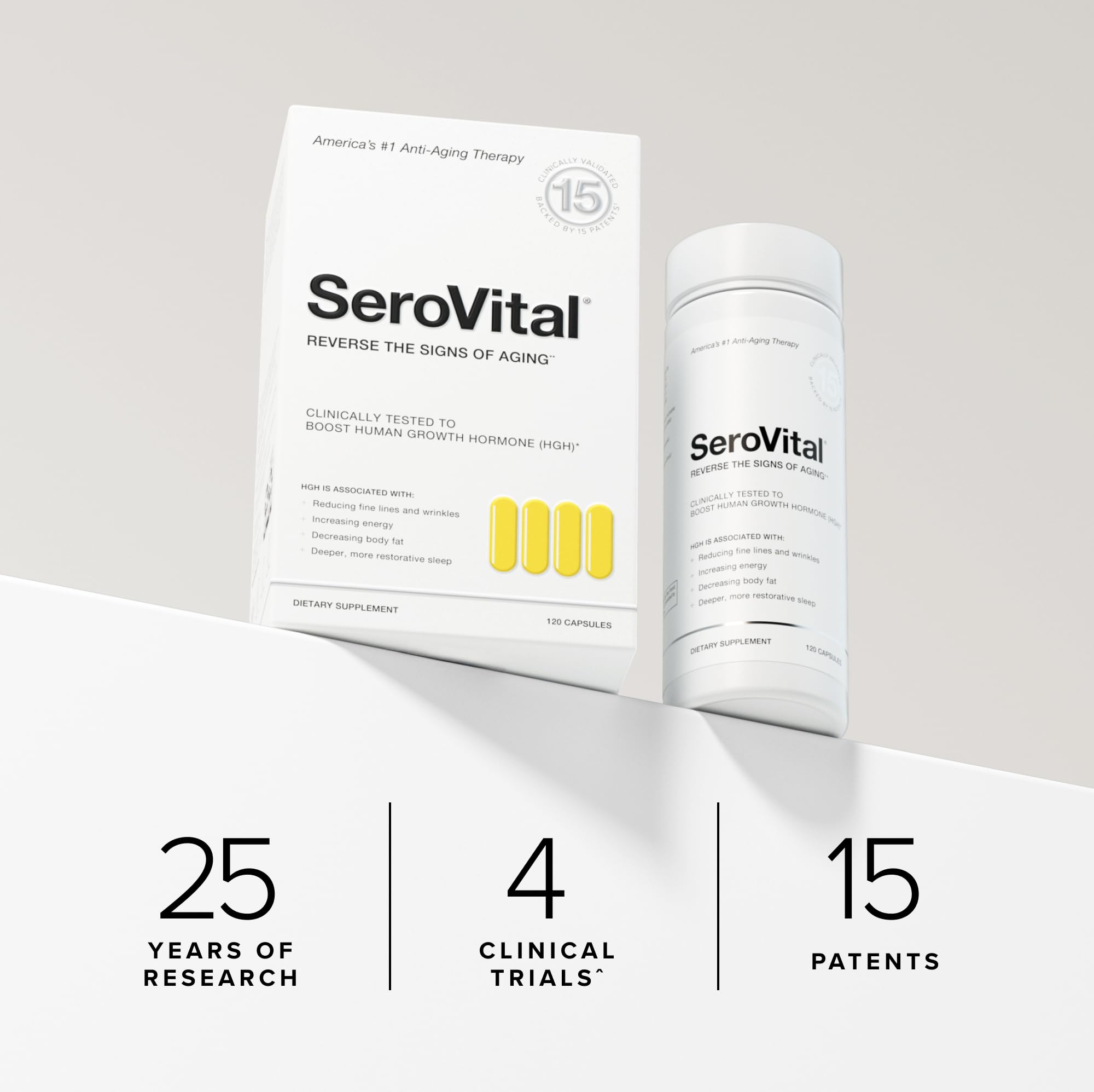 Serovital Renewal Complex - Anti Aging Supplements - Amino Acids - Peptides - Improved Energy and Immunity, Better Deeper Sleep, 30-Day Supply