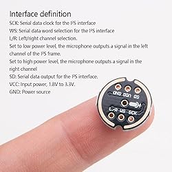 WSDMAVIS 2Pcs High-Performance INMP441 MEMS