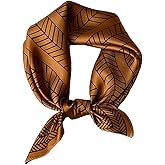 Aufeel 100% Real Mulberry Silk Women Small Square Neck Scarfs 21" Lightweight Headscarf Printed Neckerchief Gift Packed