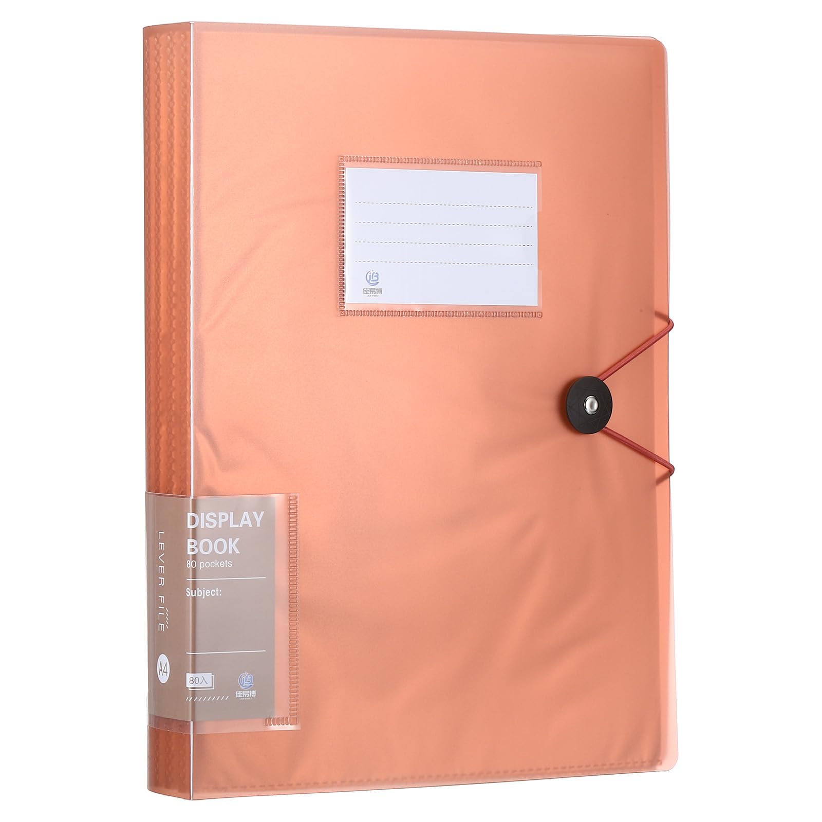 PATIKIL 8.5x11 Binders with Plastic Sleeve, 1 Pcs A4 Display 80 Pocket Portfolio Binder Folder Presentation Book with Clear Plastic Sheet Protector Sleeves for Artwork Documents,Wine Red