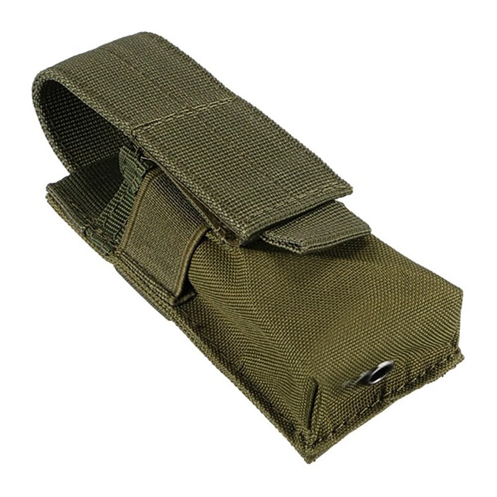 Flashlight Holster, Waterproof Molle Mag Pouch 600D Nylon Torch Cover Case for Outdoor Camping Hiking
