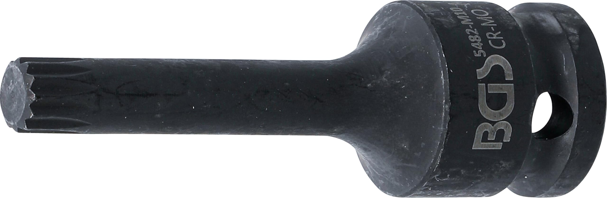 BGS 5482-M10 | Impact Bit Socket | length 75 mm | 12.5 mm (1/2") Drive | Spline (for XZN) M10