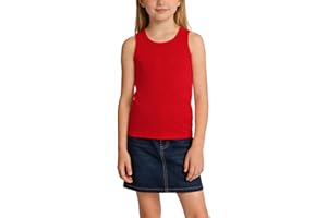 ZFZDRen 2T-12Y Baby Toddler Girl Tank Tops Sleeveless Undershirt Kids Solid Color Shirt Casual Tee