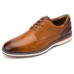 Meijiana Men's Oxfords Casual Dress Shoes Leather