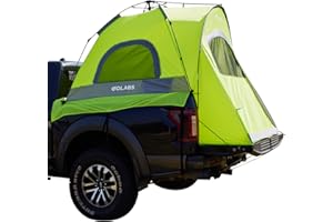Golabs Truck Bed Tent for 5-6 Ft Bed, 8-Minute Easy Setup by Pre-Assembled Design, Waterproof PU2000mm, 2-Person Portable with Extra Rainfly Cover for Camping & Outdoor, Includes Storage Bag