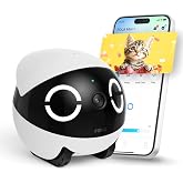 Enabot EBO ROLA Mini Pet Camera Robot: 2K FamilyBot Mobile Home Companion | Whole-Home Mobility, Two-Way Talk, Night Vision, Long Battery Life, Local Storage, Long Distance Gift