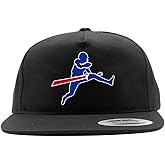 Snapback Black Buffalo Josh Allen Jumping Logo Hat
