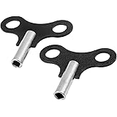 A.I.FORCE 2-Pack Antique Clock Keys for Winding, Wall Clock Winding Key | Clock Winding Key 4.5mm &amp; 0.177 Inch Hole, Clock Repair Kit, Alarm Clocks and Wind Chain Repair