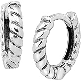 Silpada 'Soleil' Twisted Hoop Earrings in Sterling Silver
