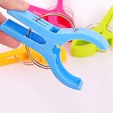URAQT Beach Towel Clips 4 Pack Jumbo 12x9 cm Bright Color Windproof view 6
