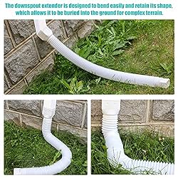 PXCAYFF 2 Pack Rain Gutter Downspout Extensions