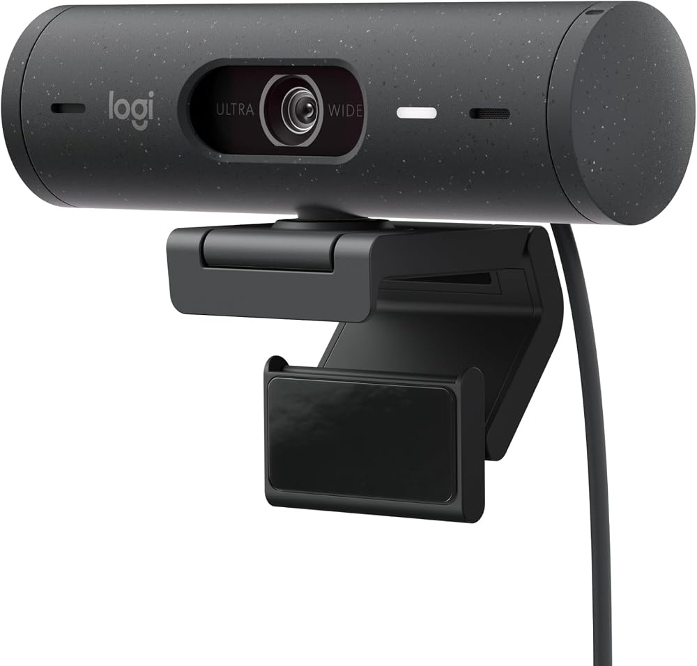 Logitech Brio 500 Full HD Webcam with Auto-Framing Privacy Shutter USB-C